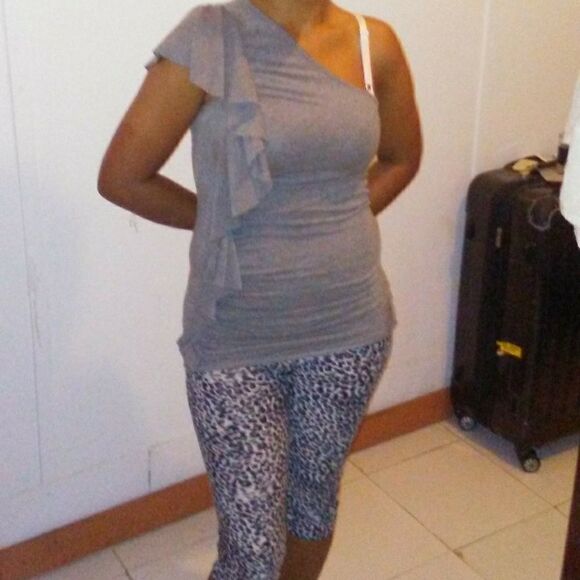 One Shoulder dress or shirt cheetah bundle - Picture 2 of 3